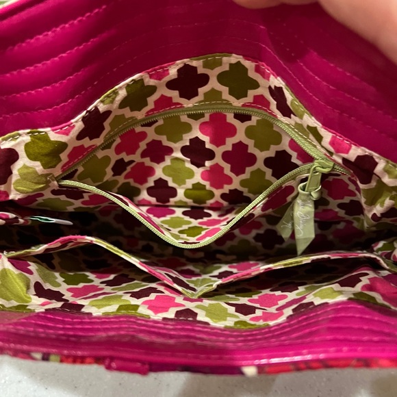 Pink and Green Vera Bradley Purse - Picture 5 of 5